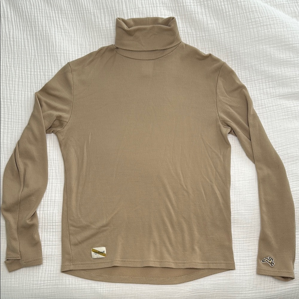 Tracksmith Fells Nerino Waffle Turtleneck - Men’s Medium